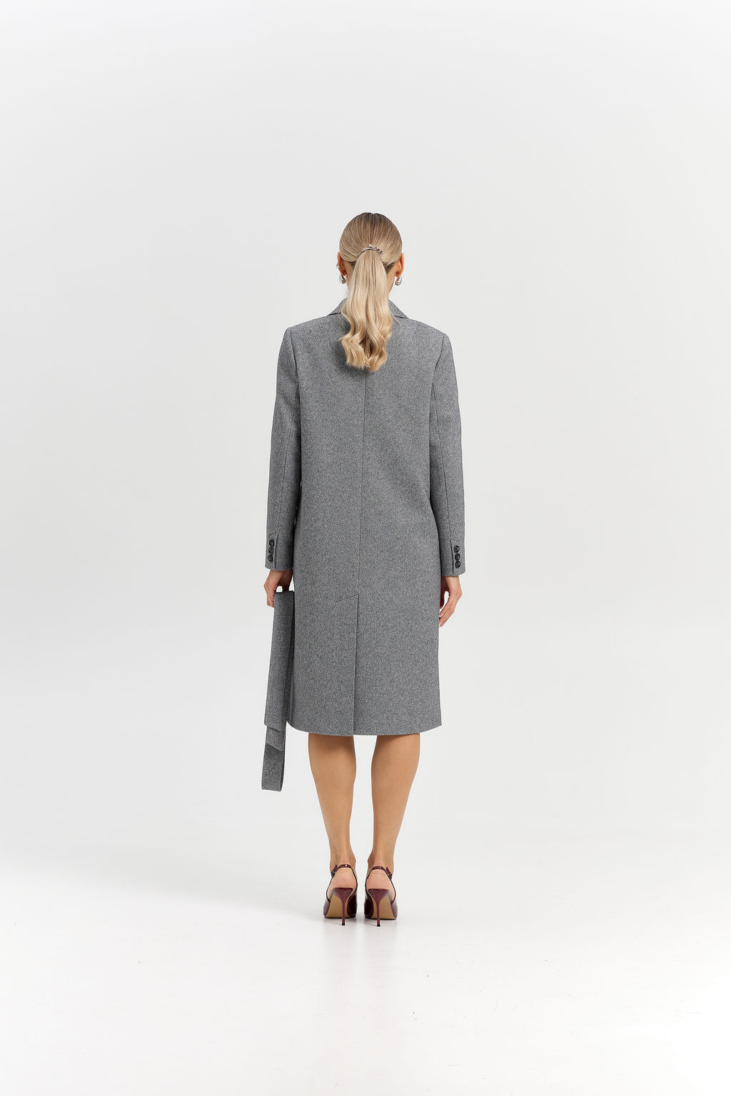 Пальто женское демисезонное 25775 (вино) - Kankan фото 44