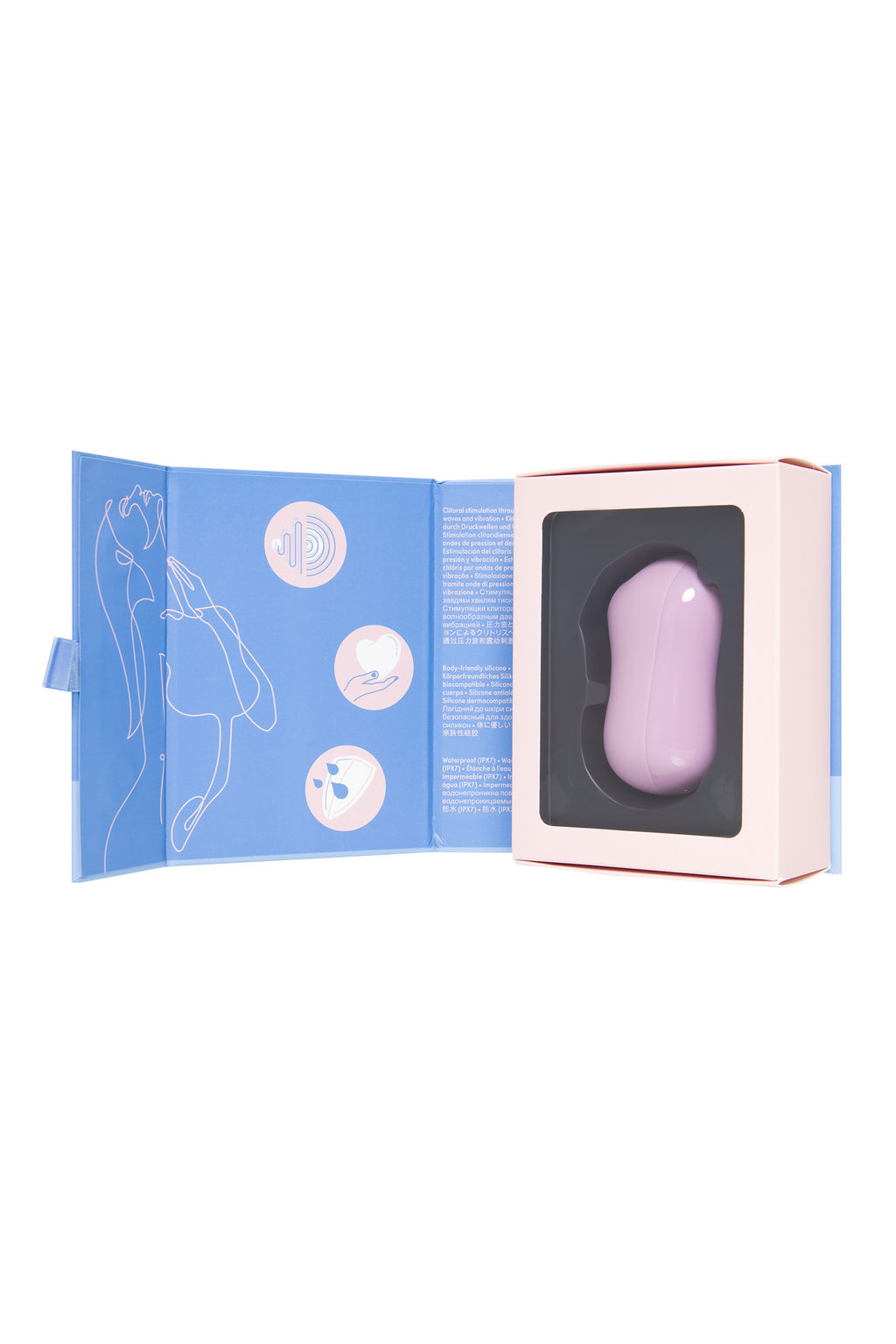 Вакуум-волновой бесконтактный стимулятор клитора Satisfyer Cotton Candy, силикон, фиолетовый  фото 15