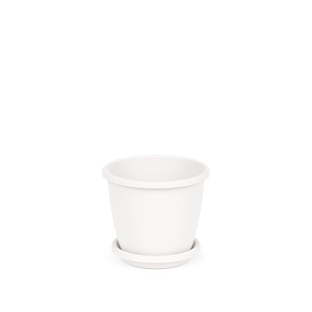 Горшок цветочный Афина 1,1 л с поддоном, арт. А(М6478),(М6488) - Альт-пласт фото 3