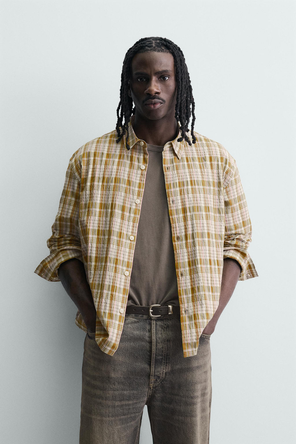 CAMISA RELAXED FIT CUADROS / Multicolor - Zara фото 2