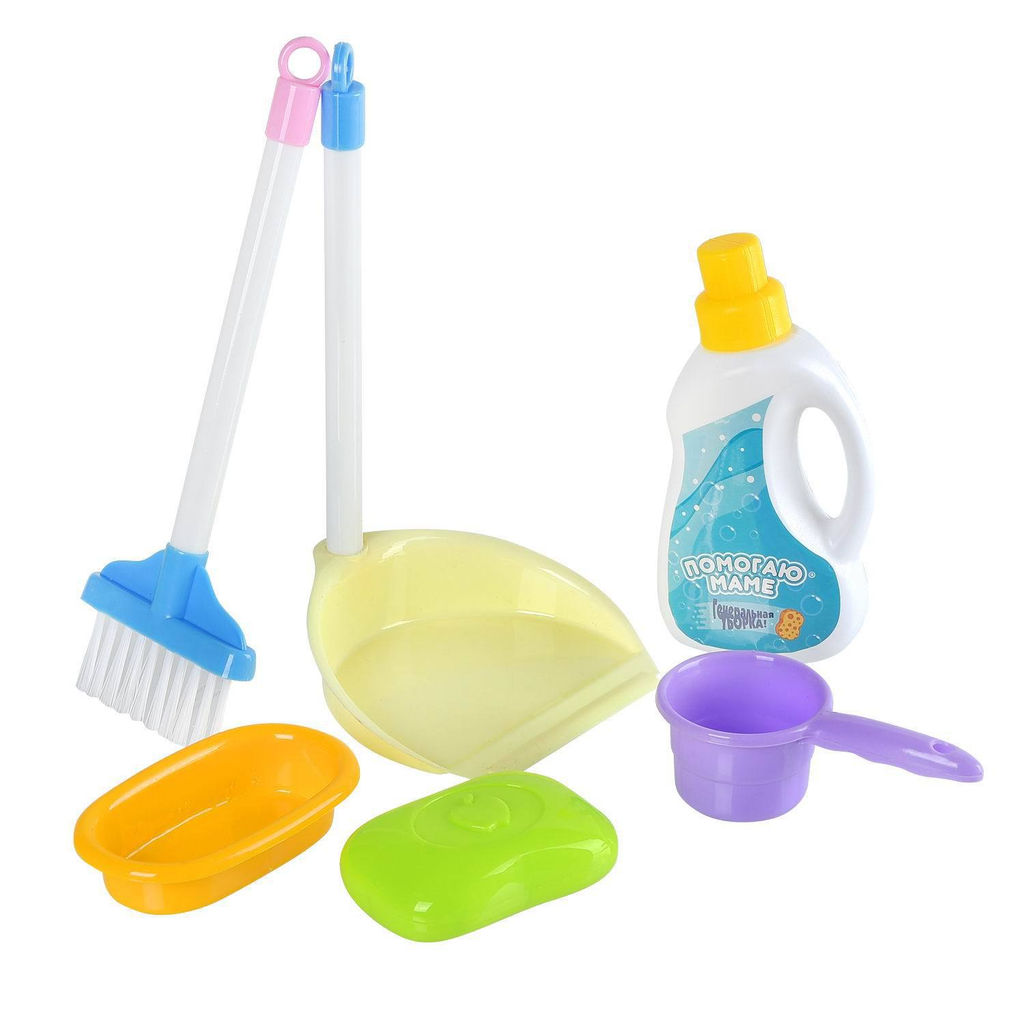 Игровой набор ABtoys Помогаю маме Генеральная уборка 6 прдеметов  фото 2
