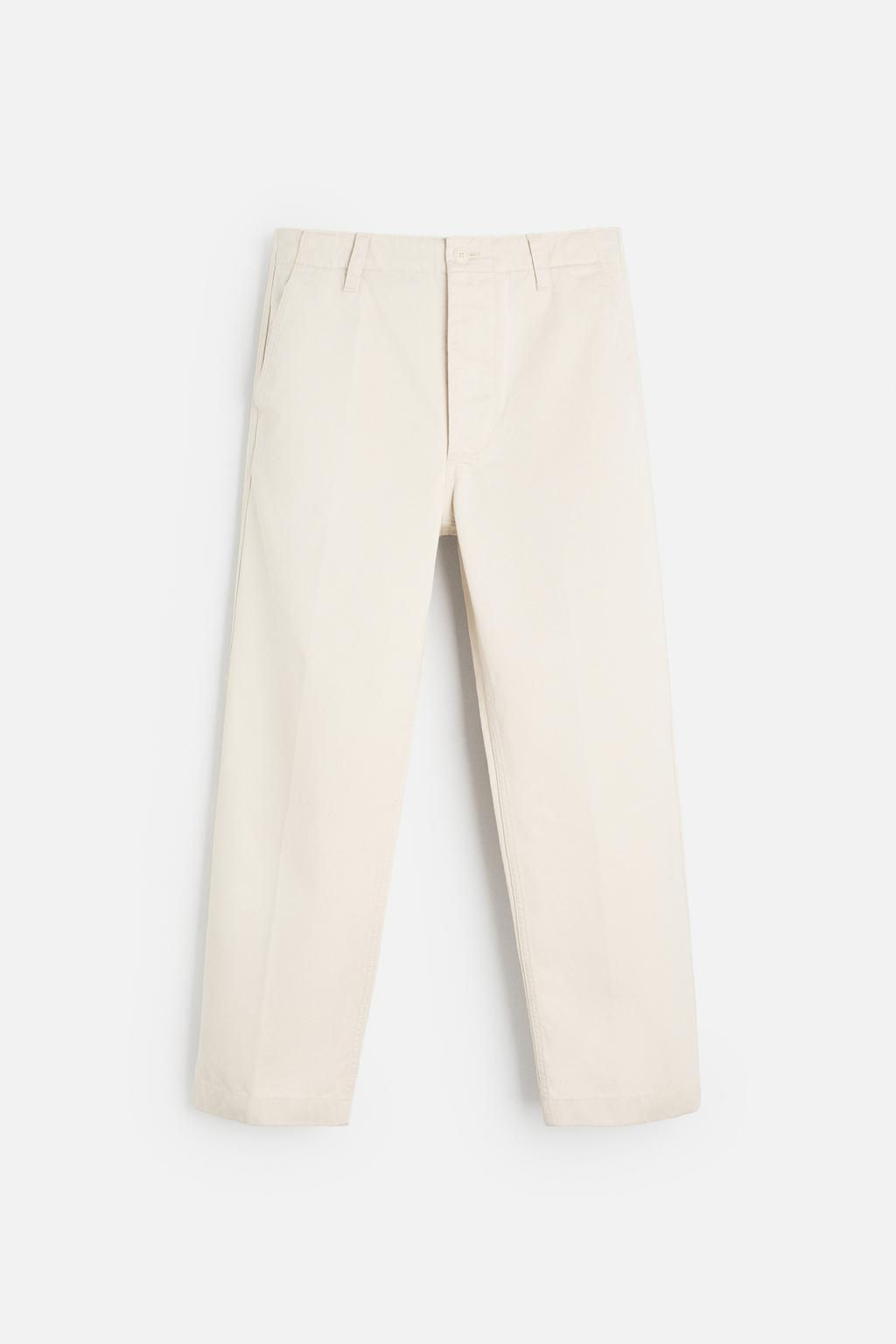 TEXTURED CHINO TROUSERS - Zara фото 6
