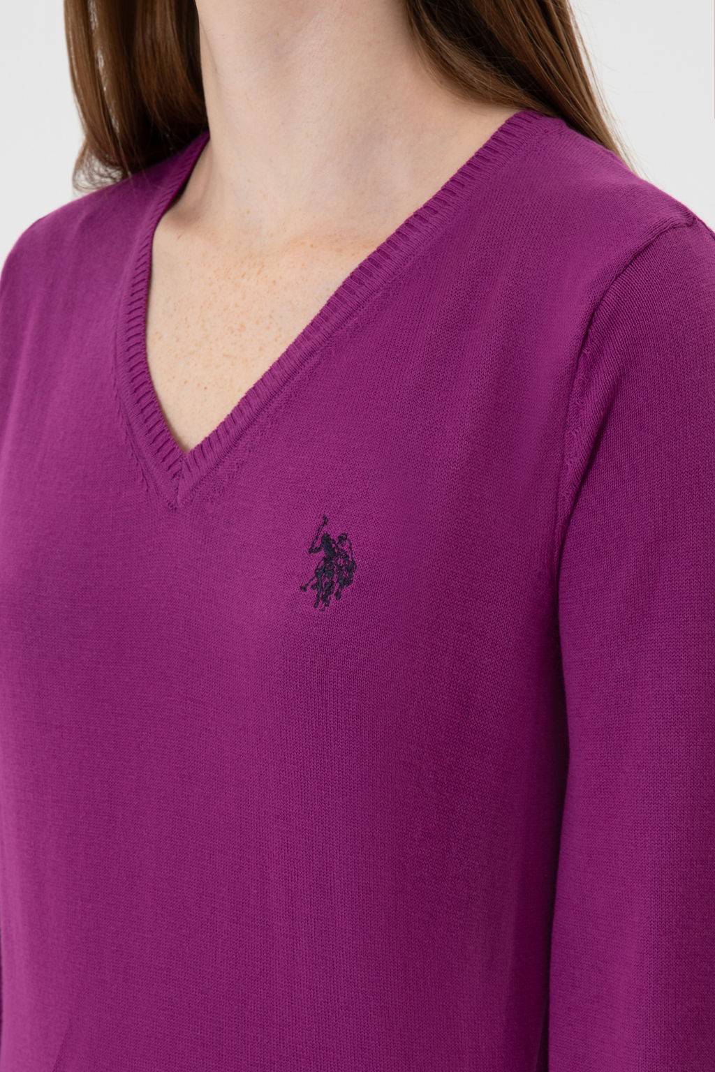 KadДn Violet V Yaka Basic Kazak