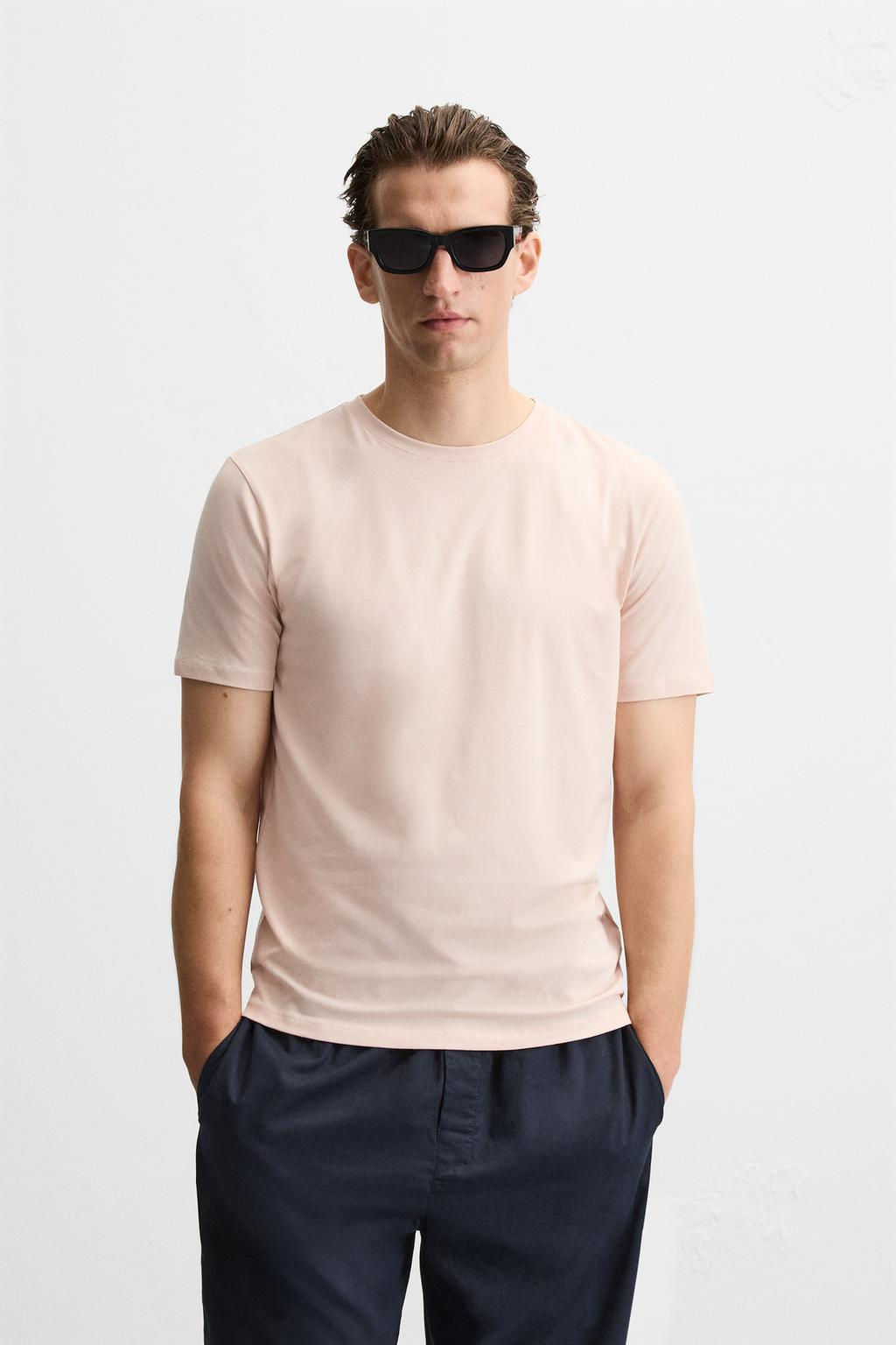 BASIC SLIM FIT T-SHIRT - Zara фото 50