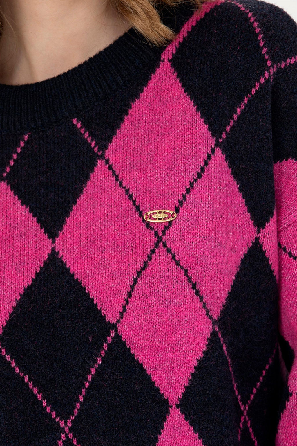 Женский темно-синий свитер с круглым вырезом Неожиданная скидка в корзине - U.s. polo assn фото 7