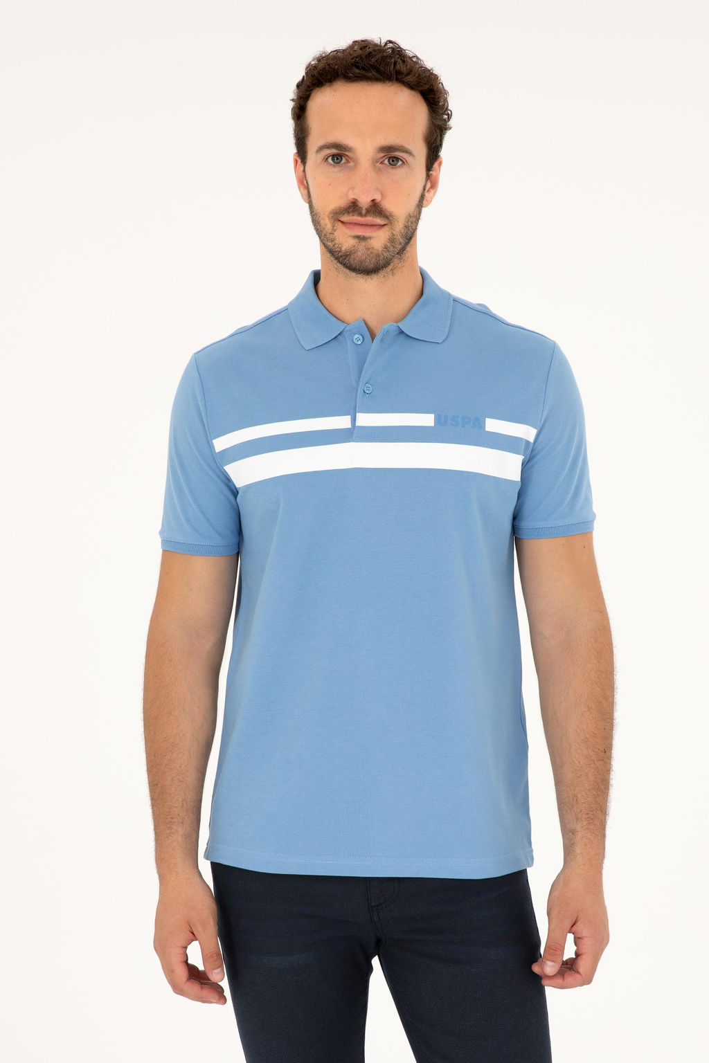 Футболка мужская U.S. Polo Assn темно-синяя хлопок фото 8