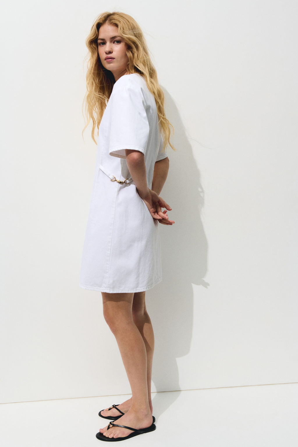 Vestido denim con hebillas - H&m фото 5