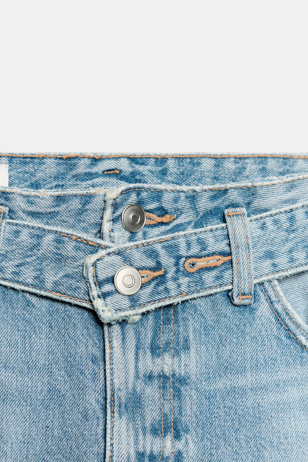 JEANS TRF CINTUR?N TIRO MEDIO / Azul claro - Zara фото 7