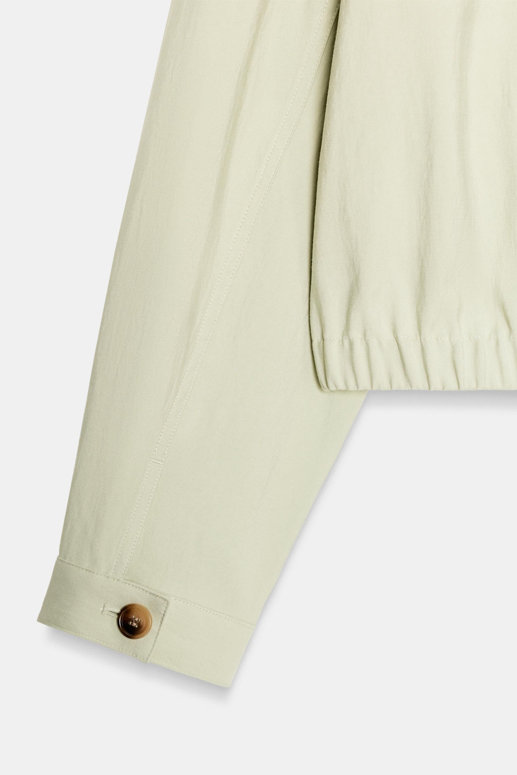 CHAQUETA CORTA BOLSILLOS SOLAPA / Verde agua - Zara фото 9