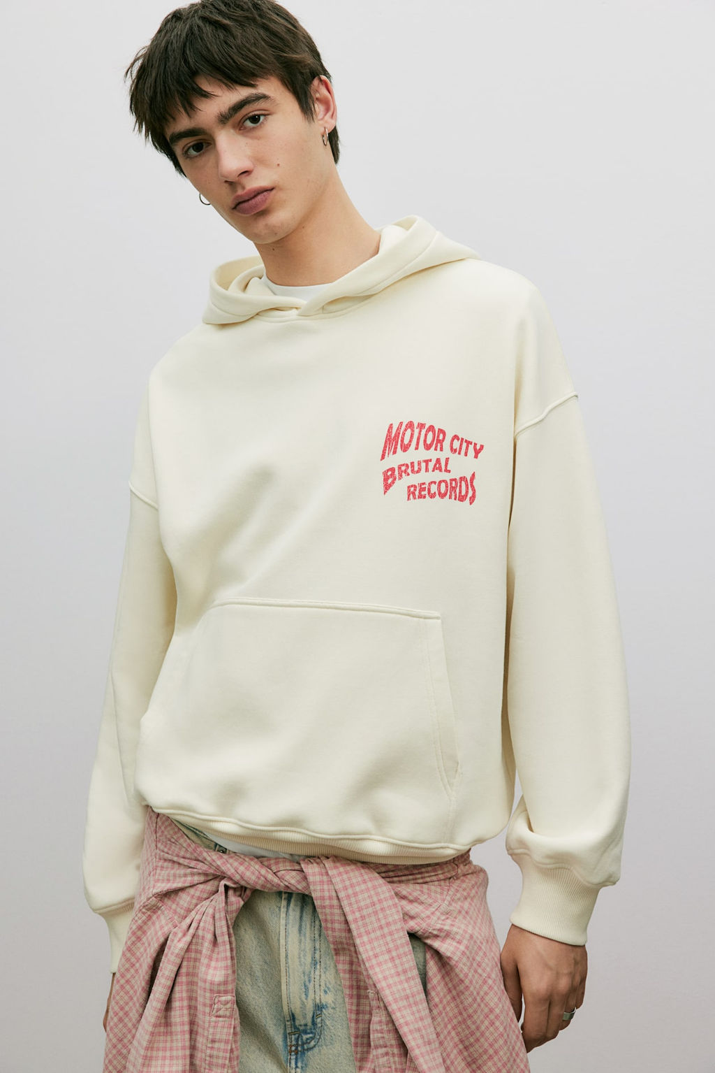 Sudadera con capucha y estampado Oversized Fit - H&m фото 2