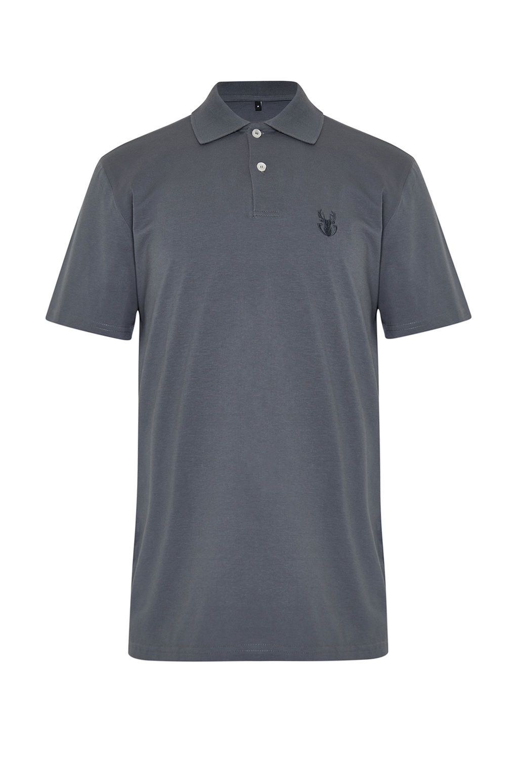 TRENDYOL MAN Antrasit Regular/Normal Kesim Geyik Desenli Polo Yaka T-shirt TMNSS24PO00027 - Trendyolmilla фото 7