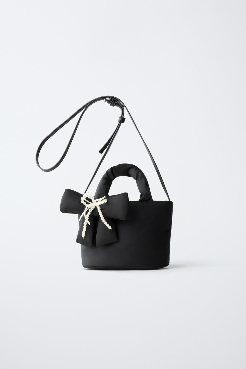 NYLON CROSSBODY BAG WITH BOW