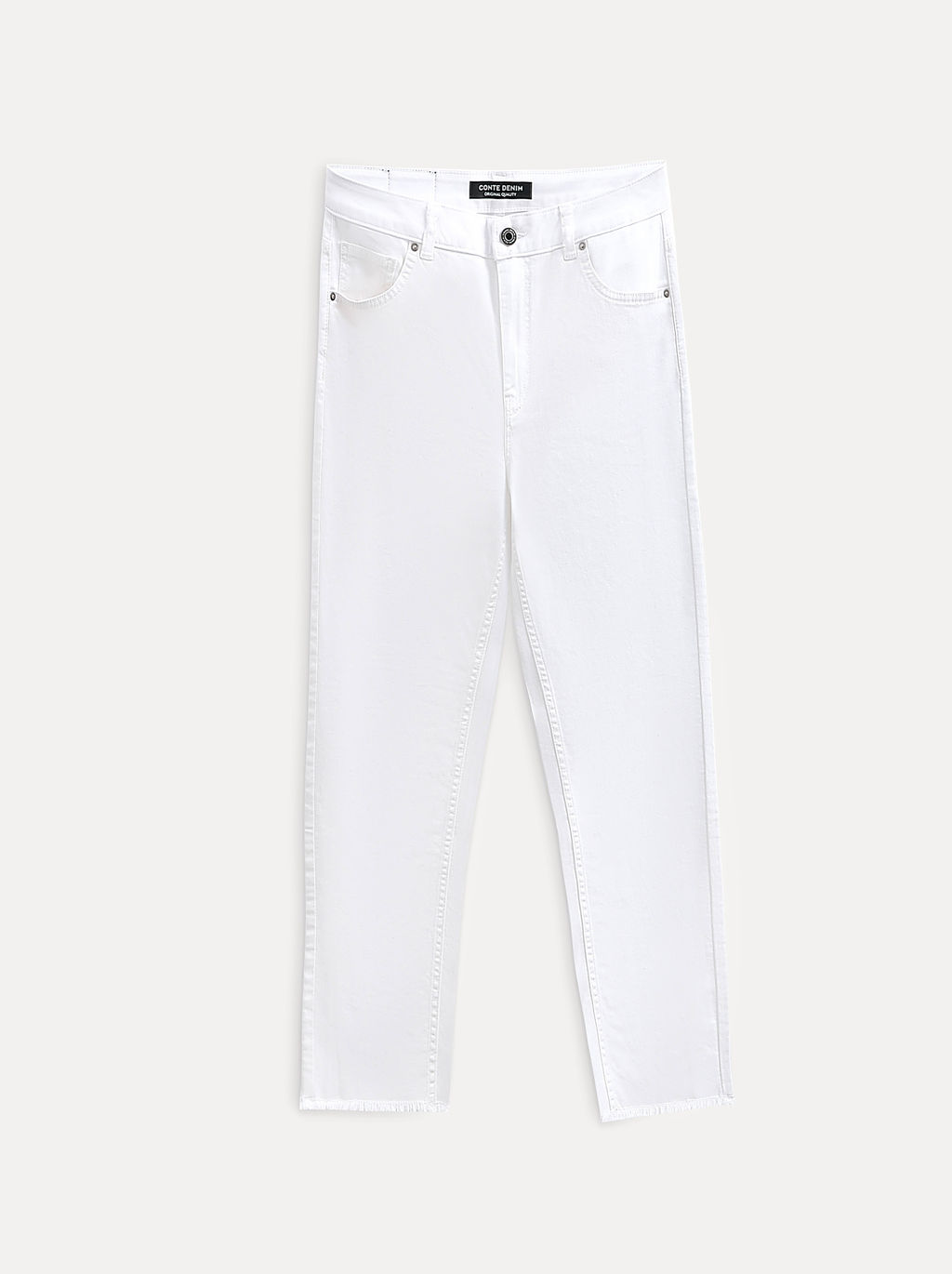 CONTE CON-723 Белые джинсы slim из eco-friendly денима white - Conte elegant фото 8