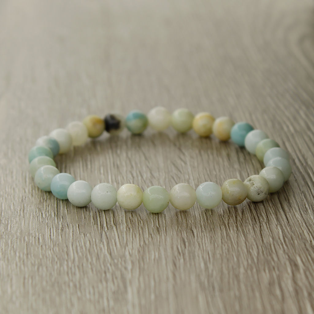 Амазонит зеленый 6мм, браслет Классика длина 17см - Agat77 фото 3