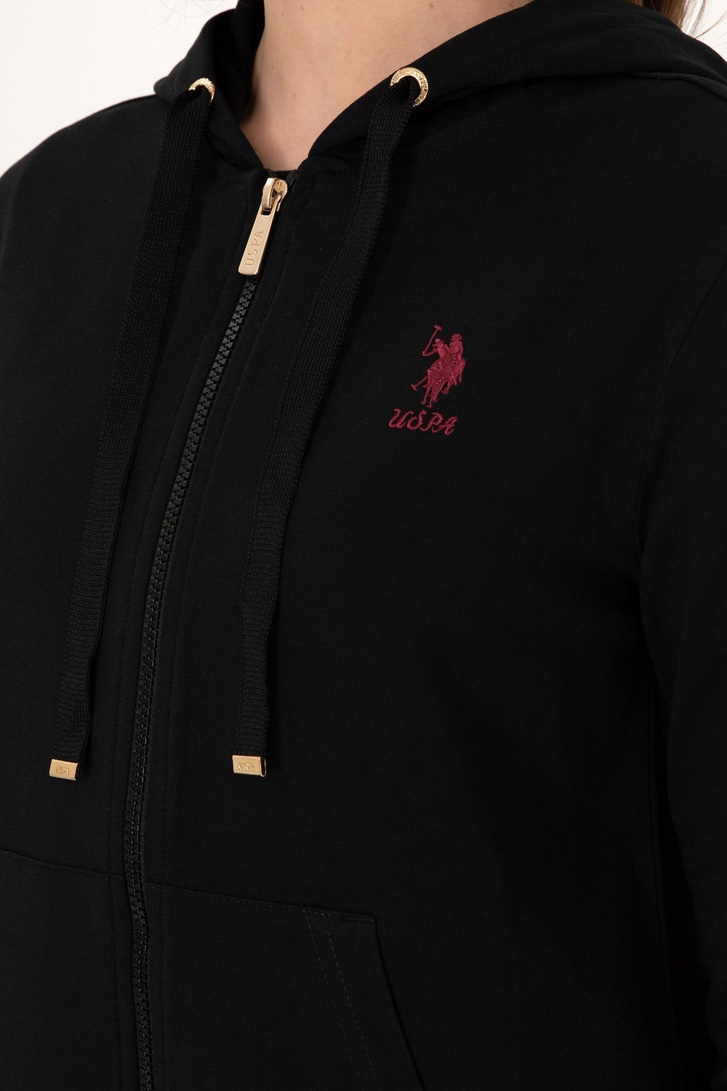 Женский черный свитшот Неожиданная скидка в корзине - U.s. polo assn фото 7