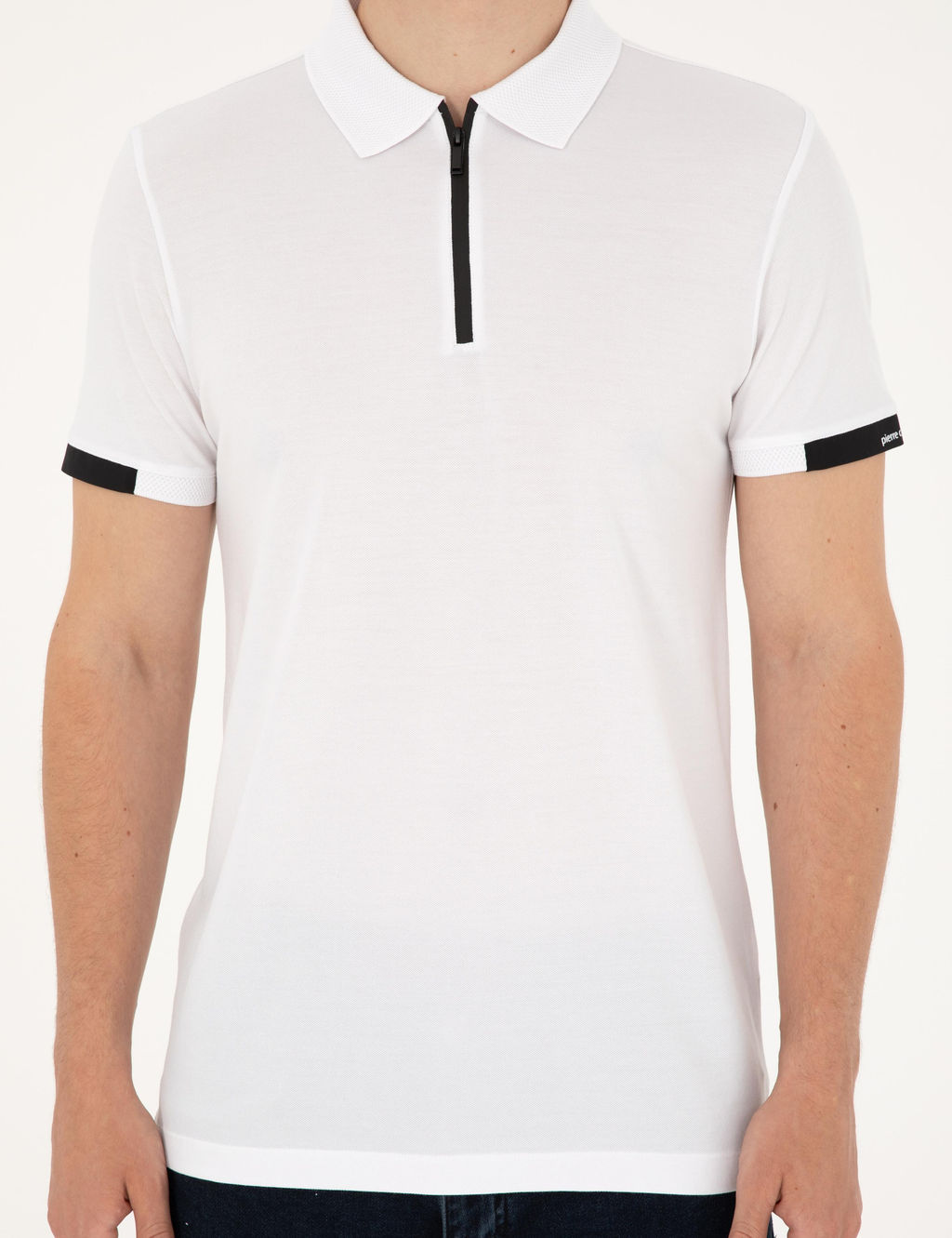 Beyaz Slim Fit Ti__rt - Pierre cardin фото 13