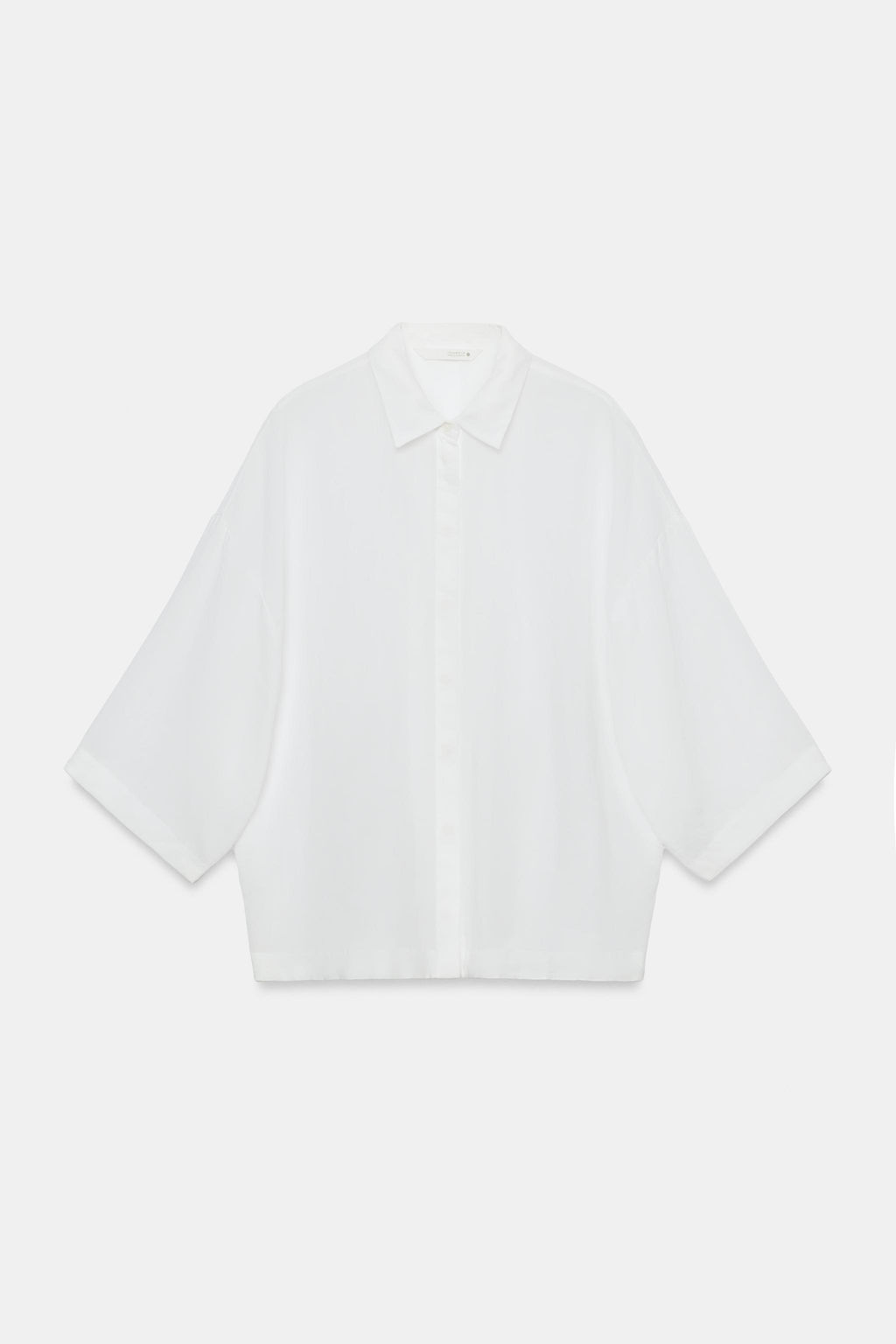 CAMISA FLUIDA OVERSIZE ZW COLLECTION / Blanco - Zara фото 4