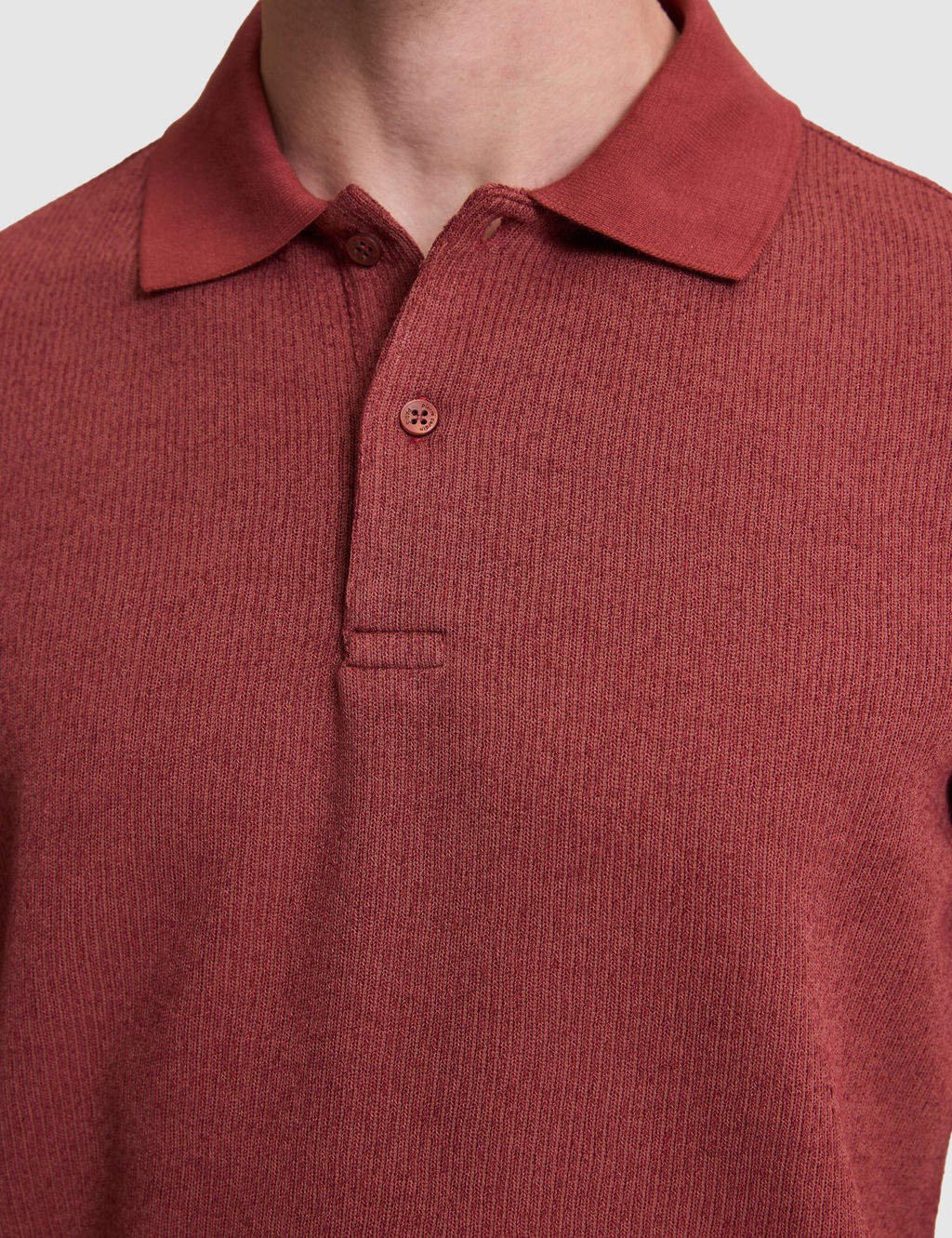Nar Slim Fit _rme Dokulu Polo Yaka Ti__rt