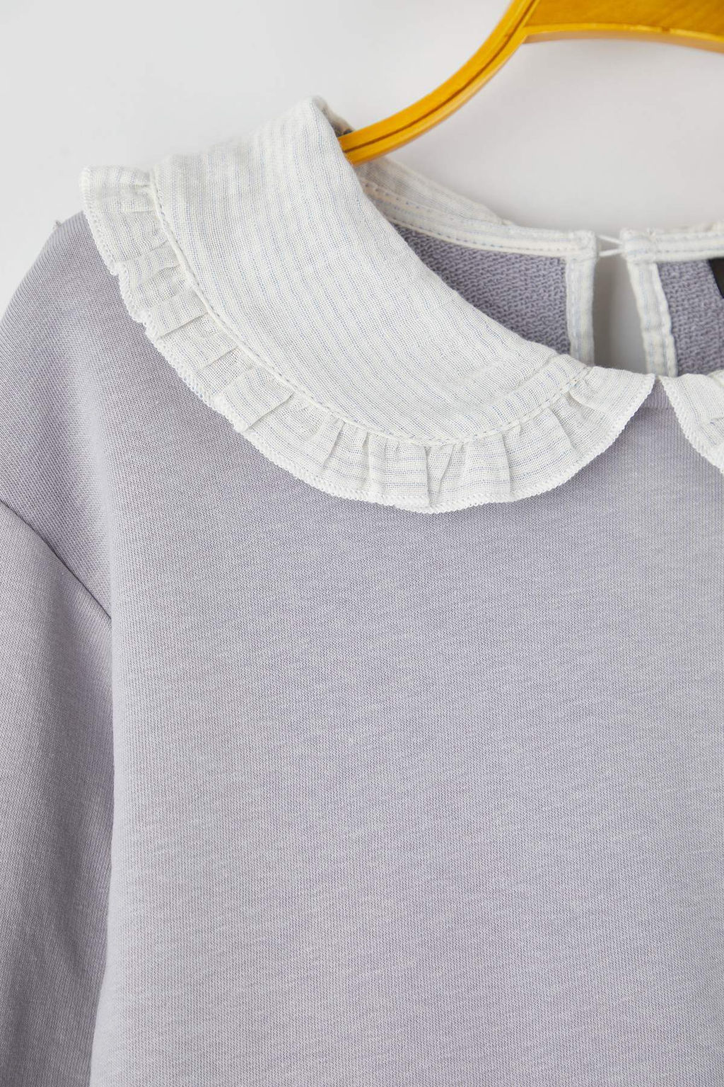 Mavi Duz Orme Sweatshirt TKDAW26SW00048 - Trendyolmilla фото 2