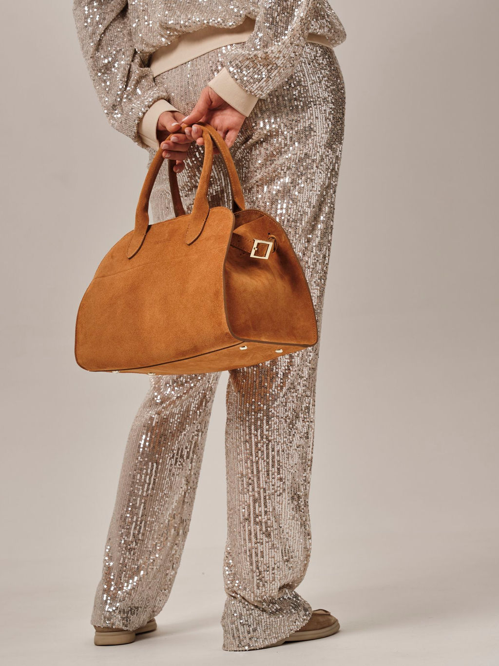 Сумка замшевая Deboro 31092 желтый янтарь