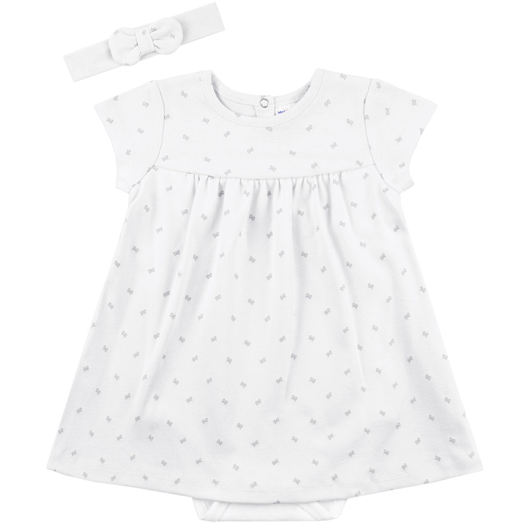 Комплект Youlala боди-платье и повязка интерлок фото 6