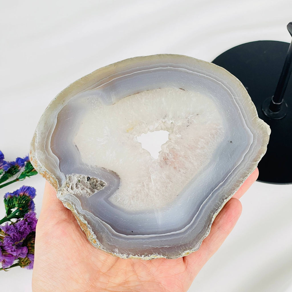 Срез Агата на подставке - Радуга самоцветов фото 2