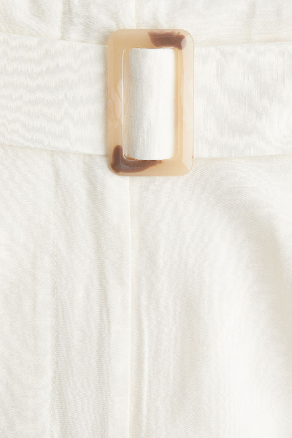 Pantal?n en mezcla de lino con cintur?n - H&m фото 8