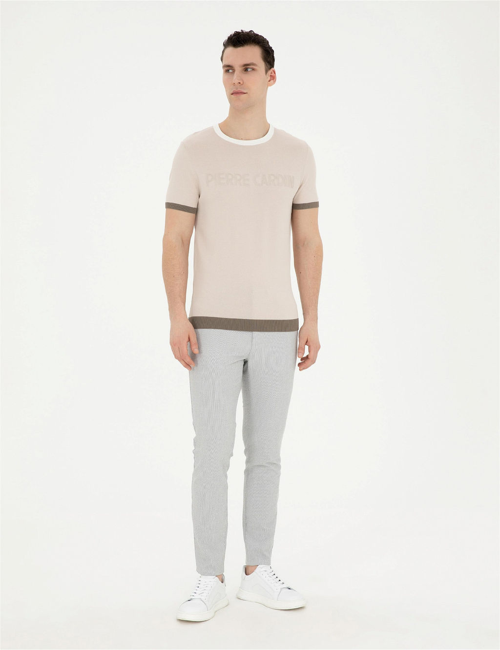 Gri Slim Fit Kanvas Pantolon - Pierre cardin фото 3