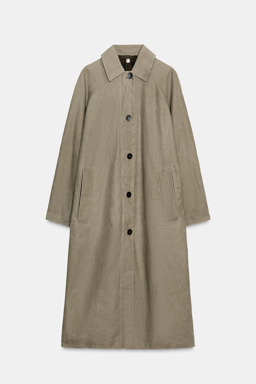 ZW COLLECTION LIMITED EDITION WAXED TRENCH COAT - Zara фото 4