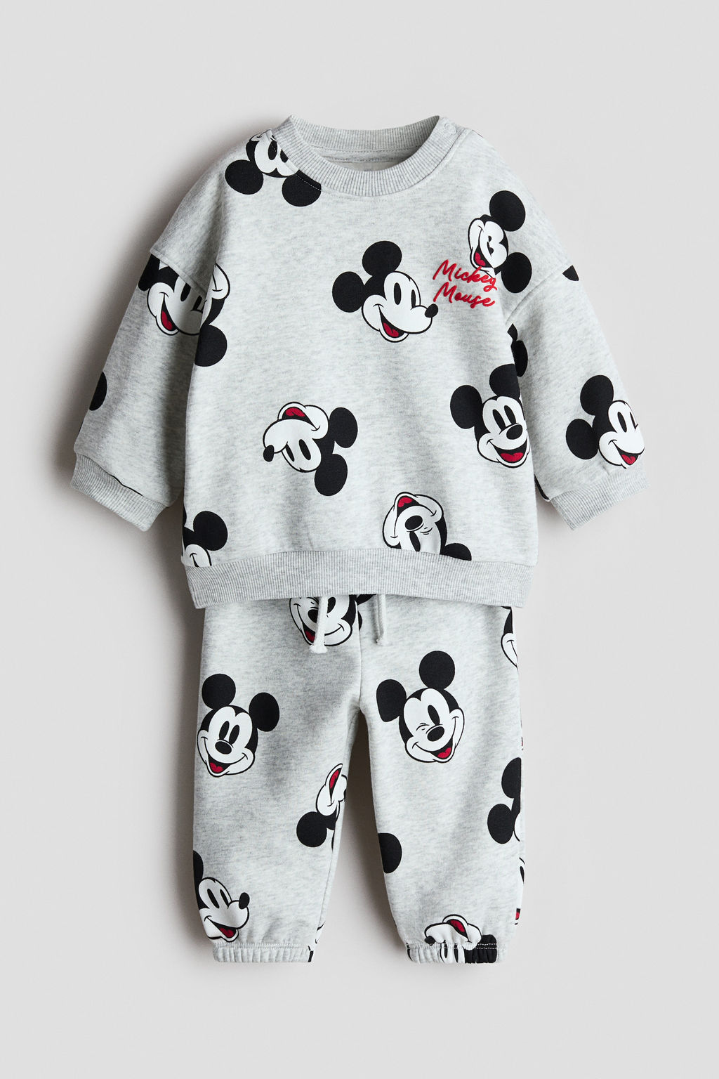 Conjunto estampado de 2 piezas en tejido sudadera