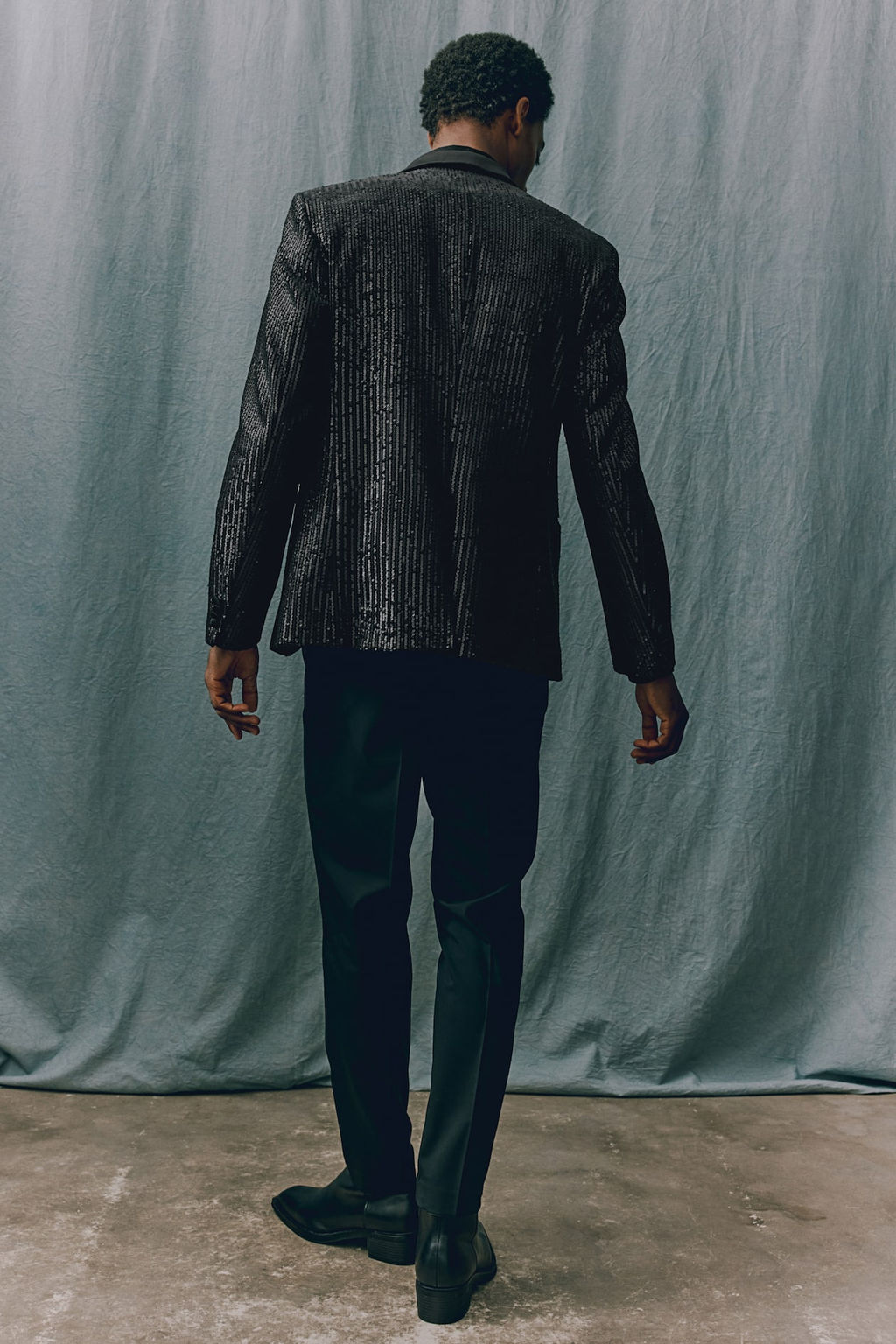 Americana de esmoquin con lentejuelas Regular Fit - H&m фото 6