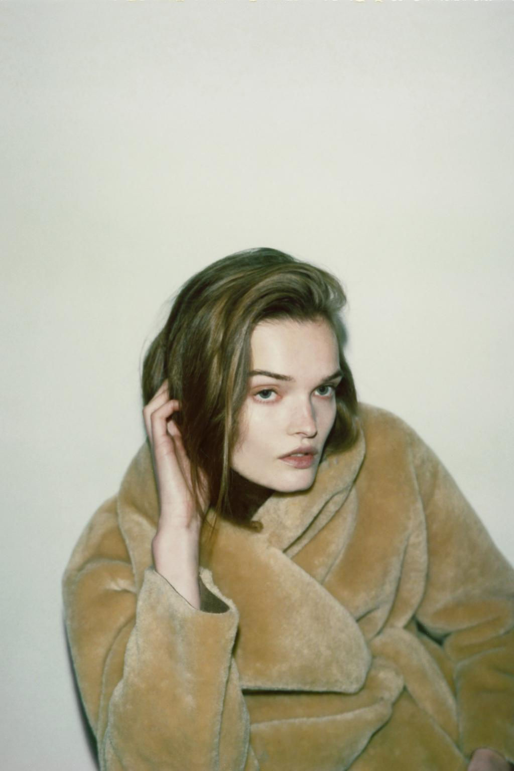 ZW COLLECTION BELTED FAUX FUR COAT - Zara фото 5