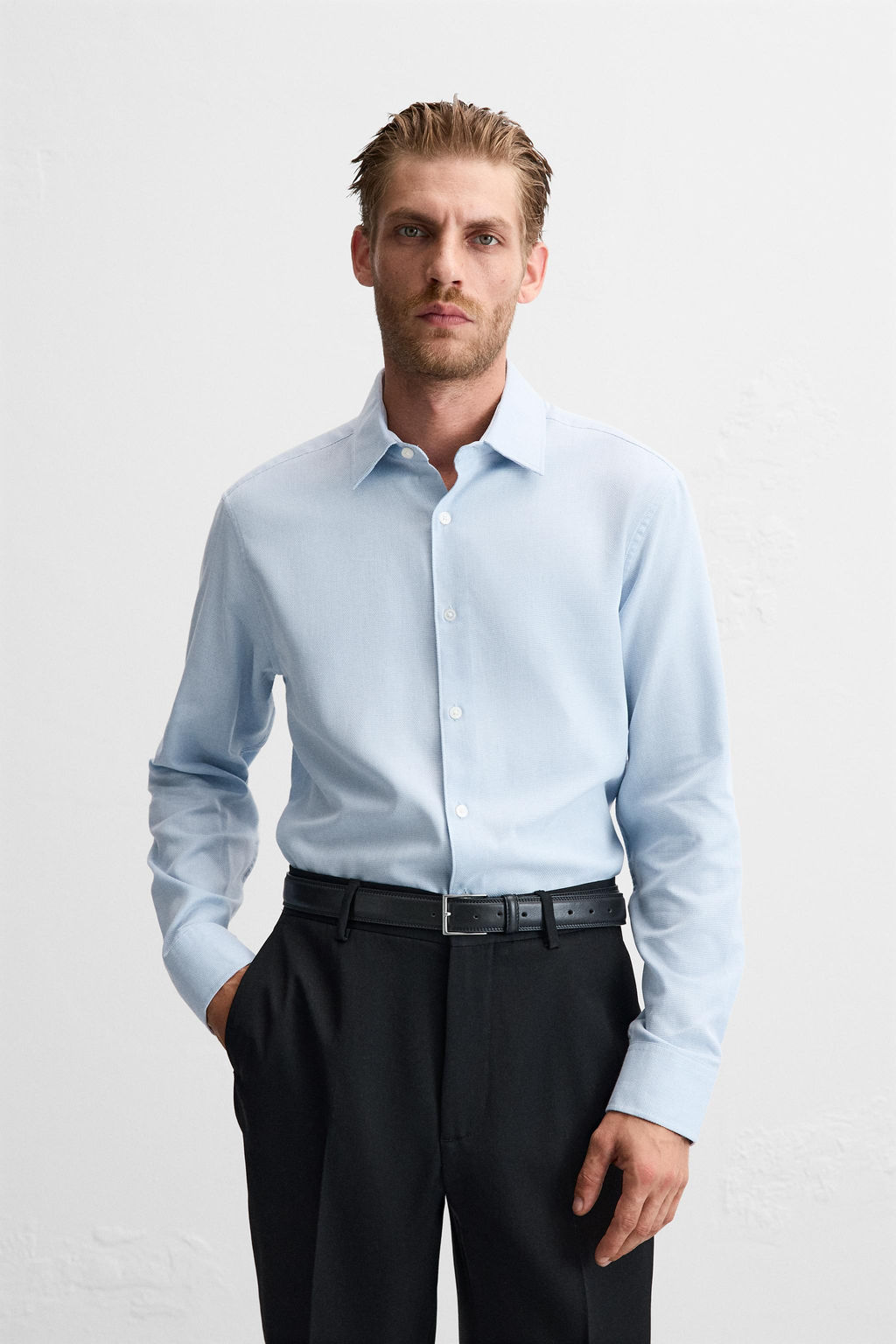EASY CARE TEXTURED SHIRT - Zara фото 2
