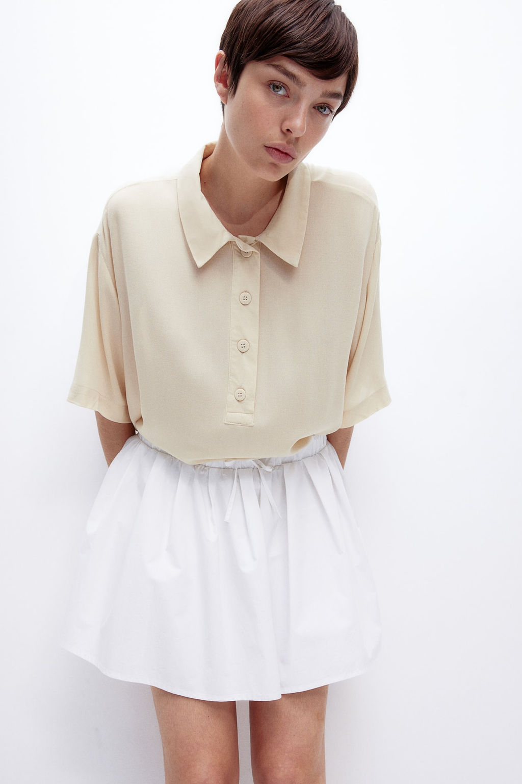 Polo en crepe transparente - H&m фото 2