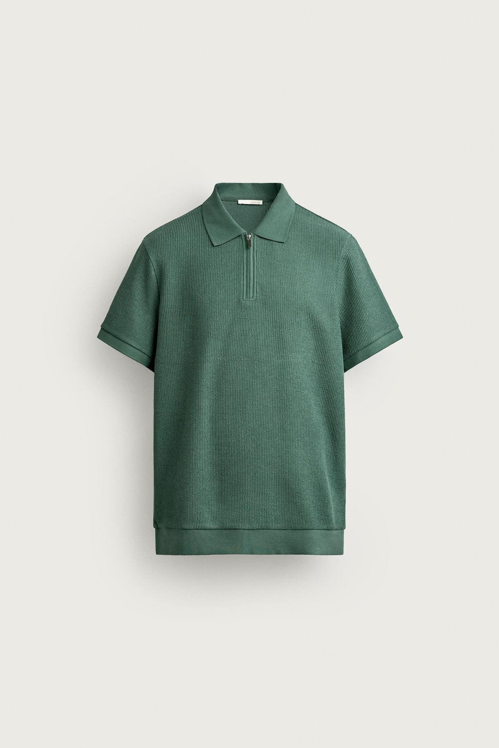 POLO REGULAR FIT CREMALLERA / Verde - Zara фото 6