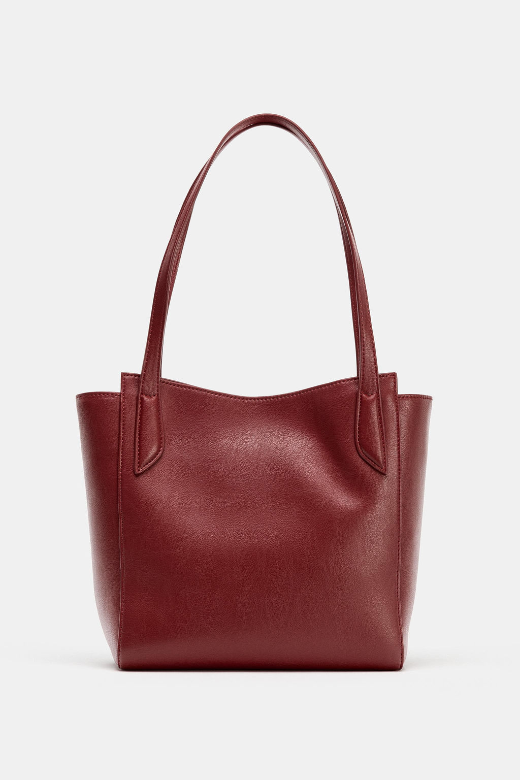 MINI TOTE BAG WITH TOPSTITCHING DETAIL ON HANDLES - Zara фото 2