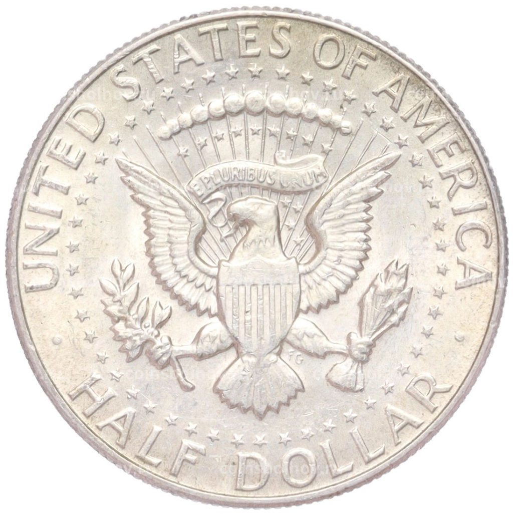 Монета 1/2 доллара (50 центов) 1968 года D США