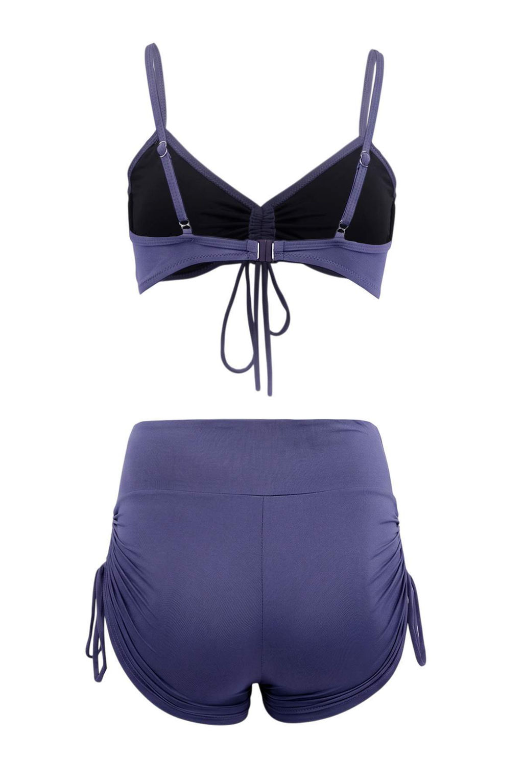 TRENDYOLMILLA Siyah Bralette Sortlu Buzgu Detayl? Yuksek Bel Sortlu Bikini Tak?m? TBESS25BT00088 фото 17