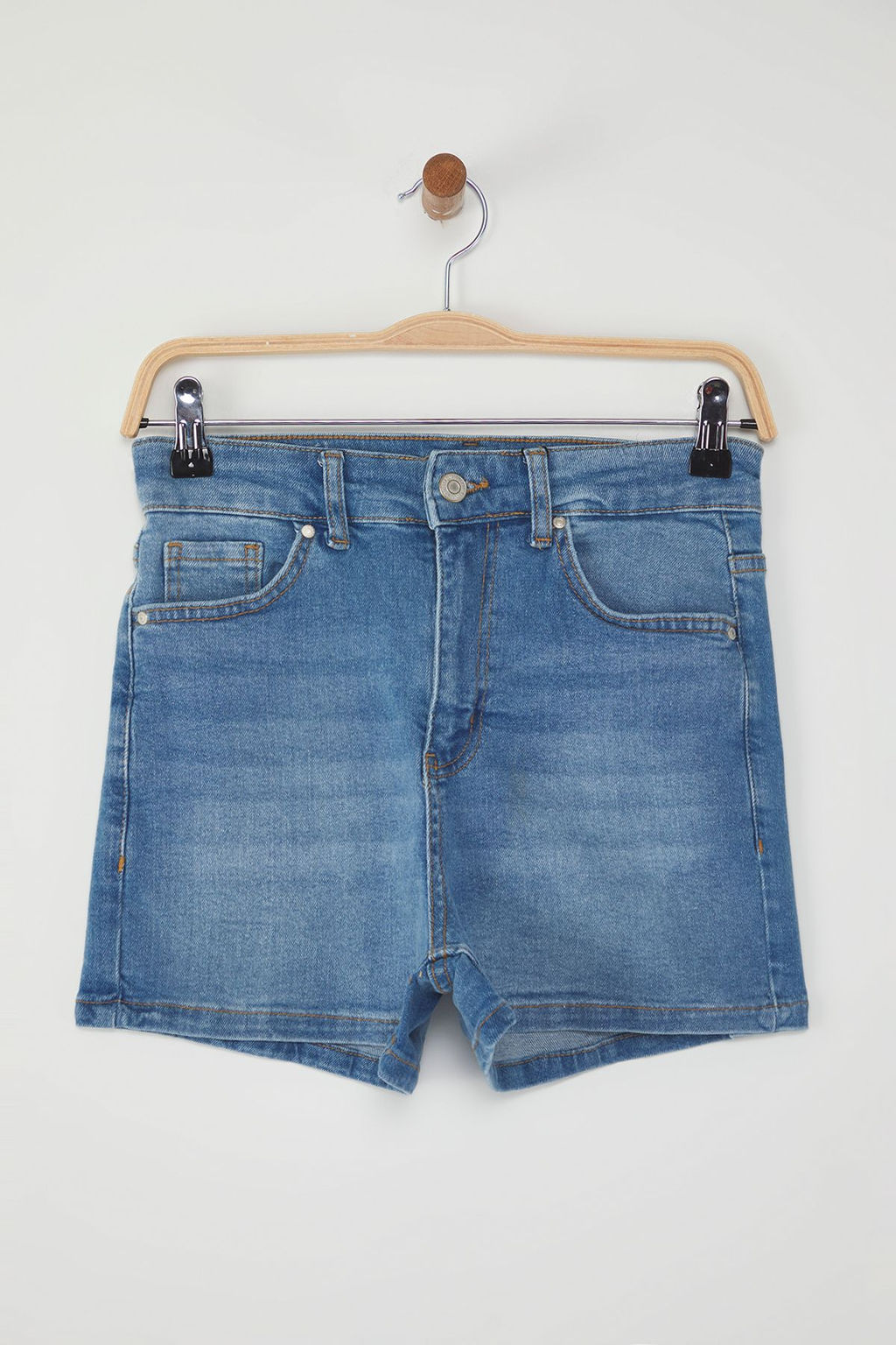 TRENDYOLMILLA Siyah Mini Denim Sort TWOSS25SR00147  фото 7