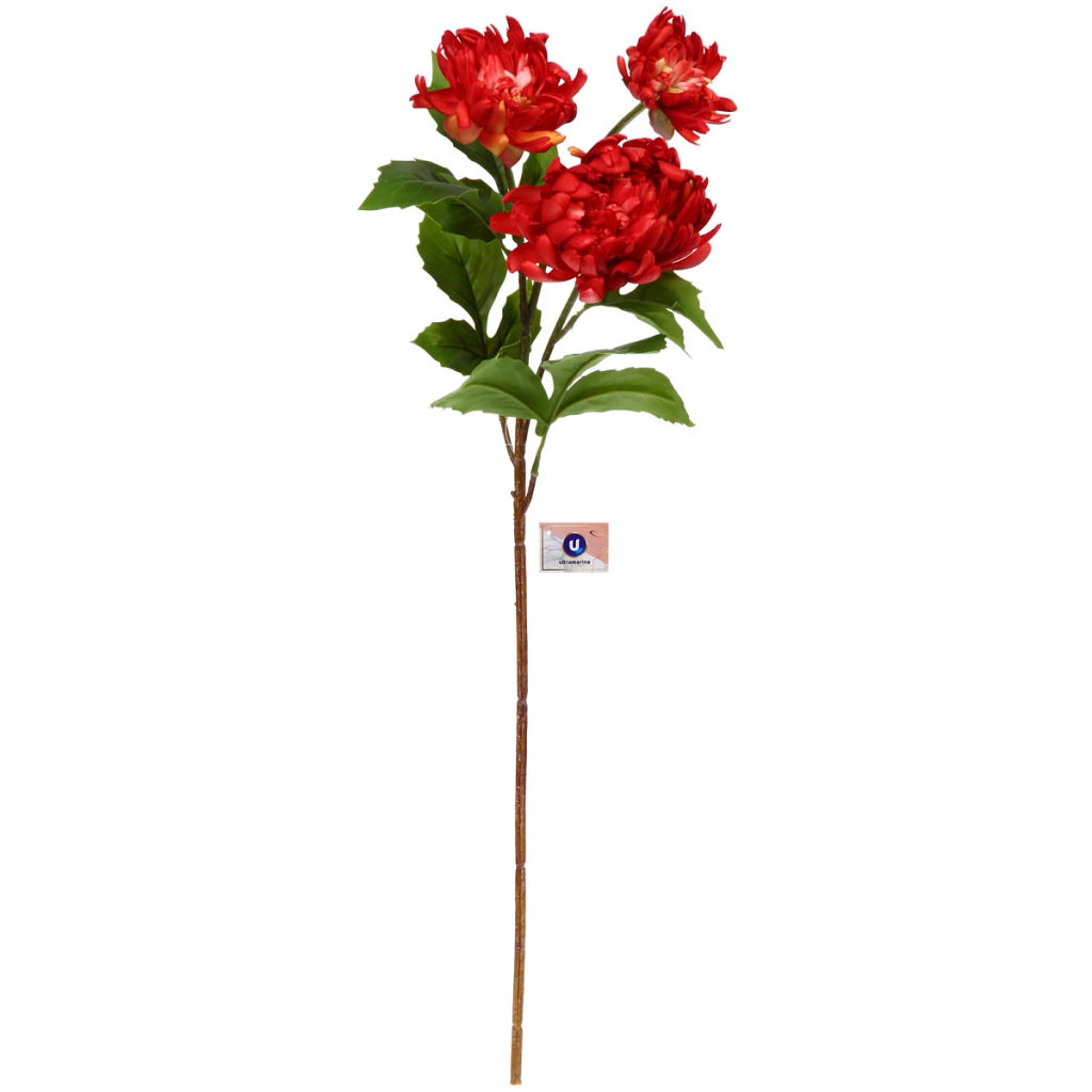 Цветок искусственный "Natur" 67см Пион красный