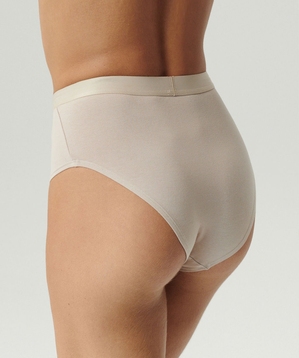 ATLANTIC 3CLP-009 Трусы макси спорт Maxi Sport - набор 3 шт. бежевый + ванильный + светло-голубой  фото 3