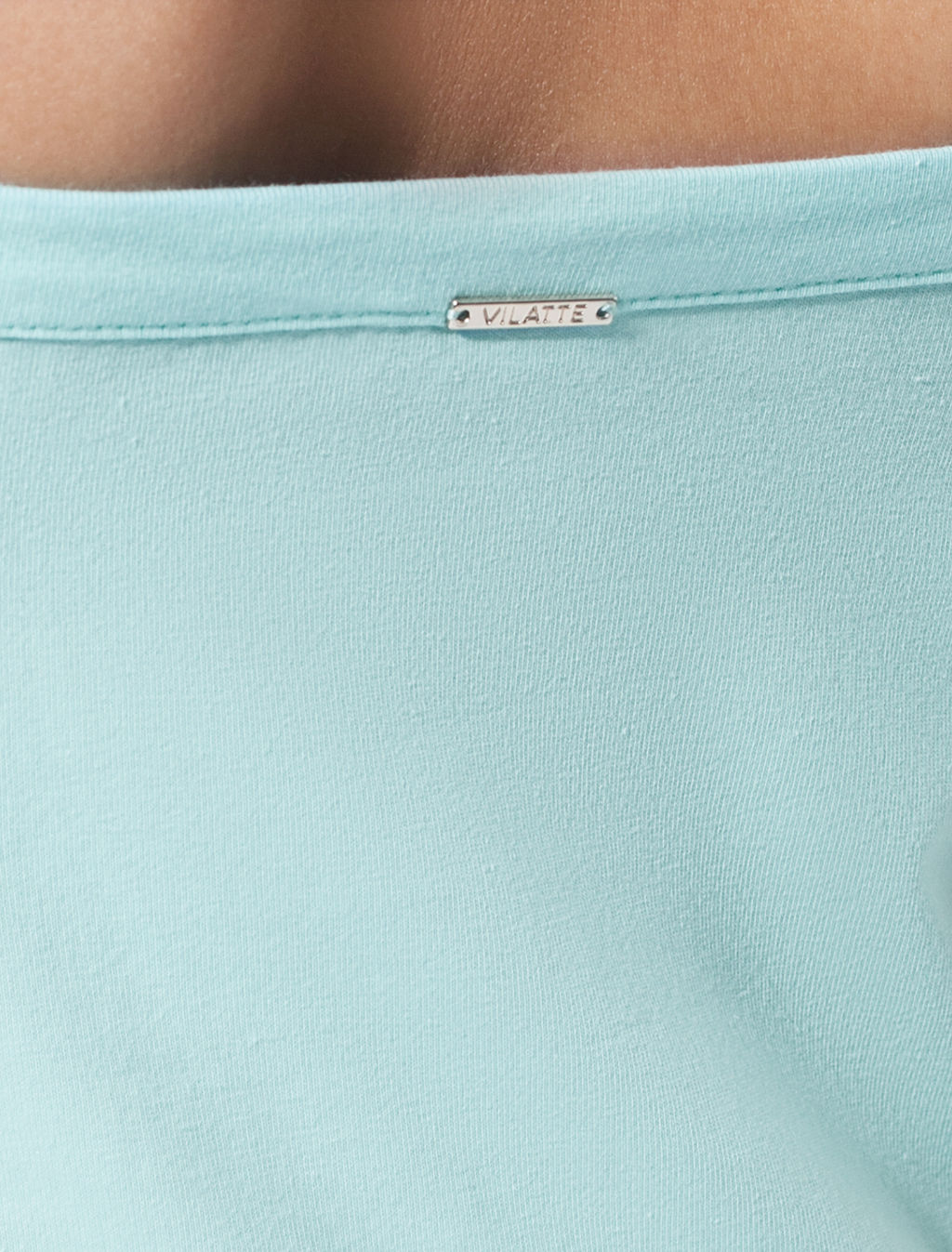 VILATTE / Топ с двуслойной зоной бра из премиального хлопка  фото 2
