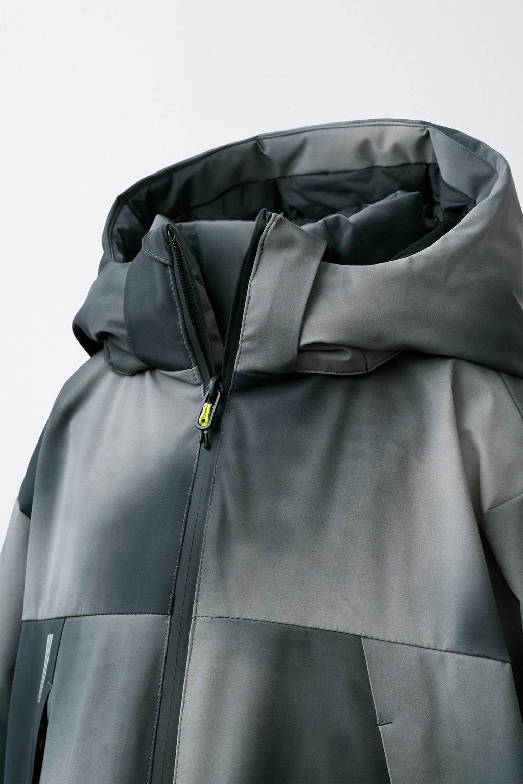 TIE DYE WATER-RESISTANT AND WINDPROOF DETACHABLE HOODIE JACKET RECCO® SYSTEM SKI COLLECTION - Zara фото 6