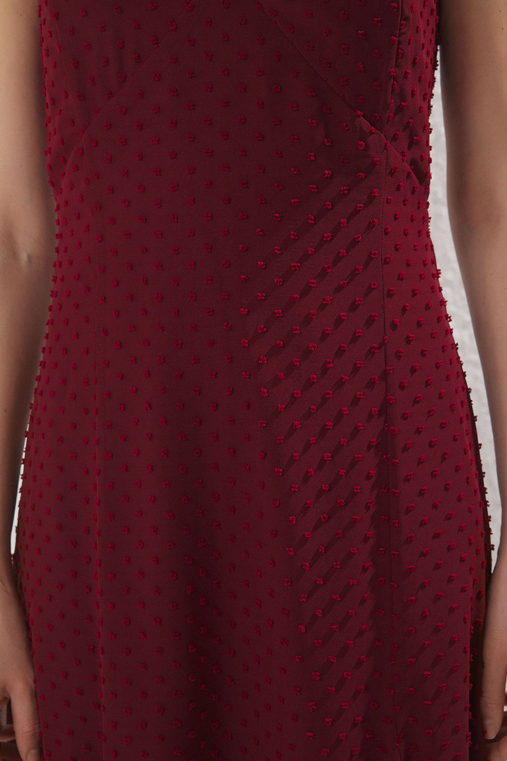 TRENDYOLMILLA Ekru Duz A Kesim Midi Dokuma Elbise TWOSS25EL00558 фото 8