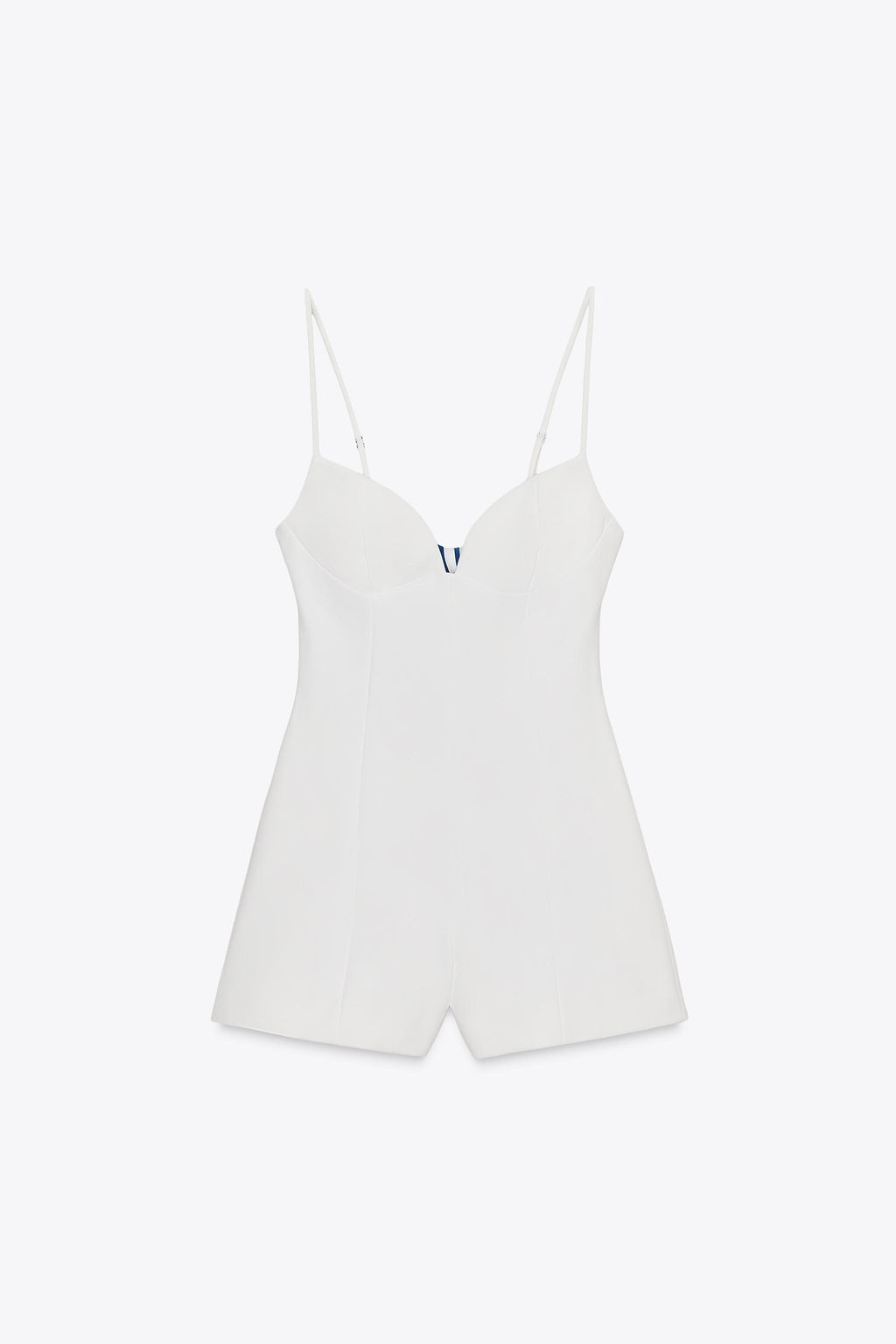 STRIPED SCARF PRINT CUT-OUT PLAYSUIT - Zara фото 4