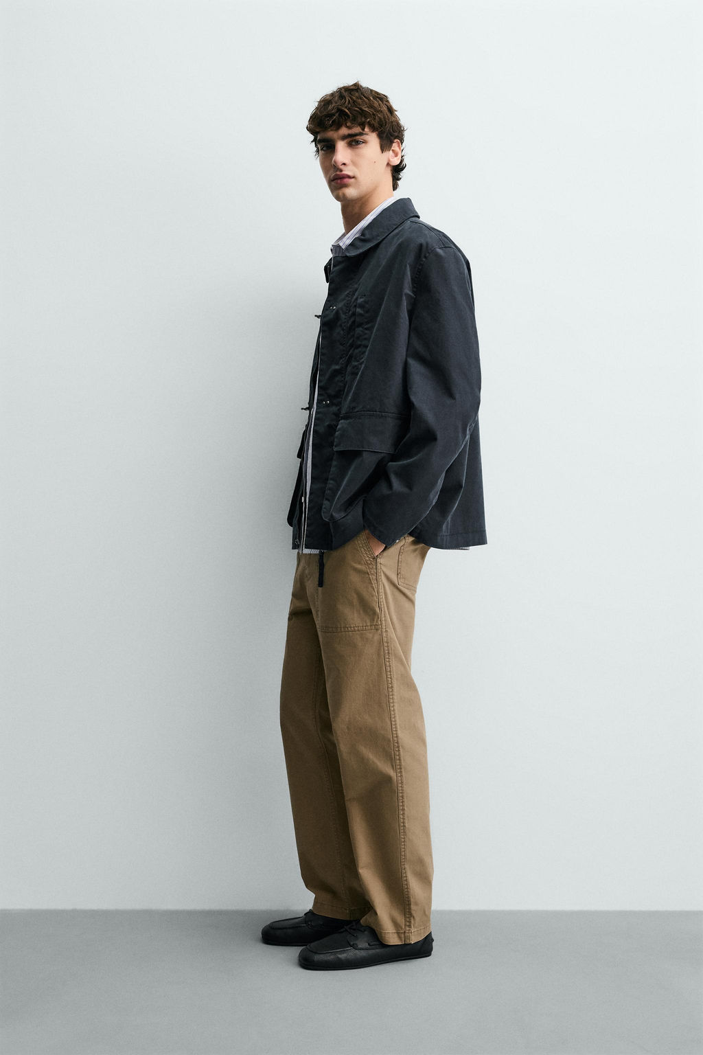 RELAXED FIT PARKA WITH FIREMAN CLASPS - Zara фото 13