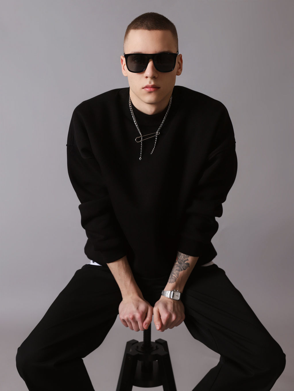 Свитшот оверсайз К501 Черный от фабрики Спортсоло