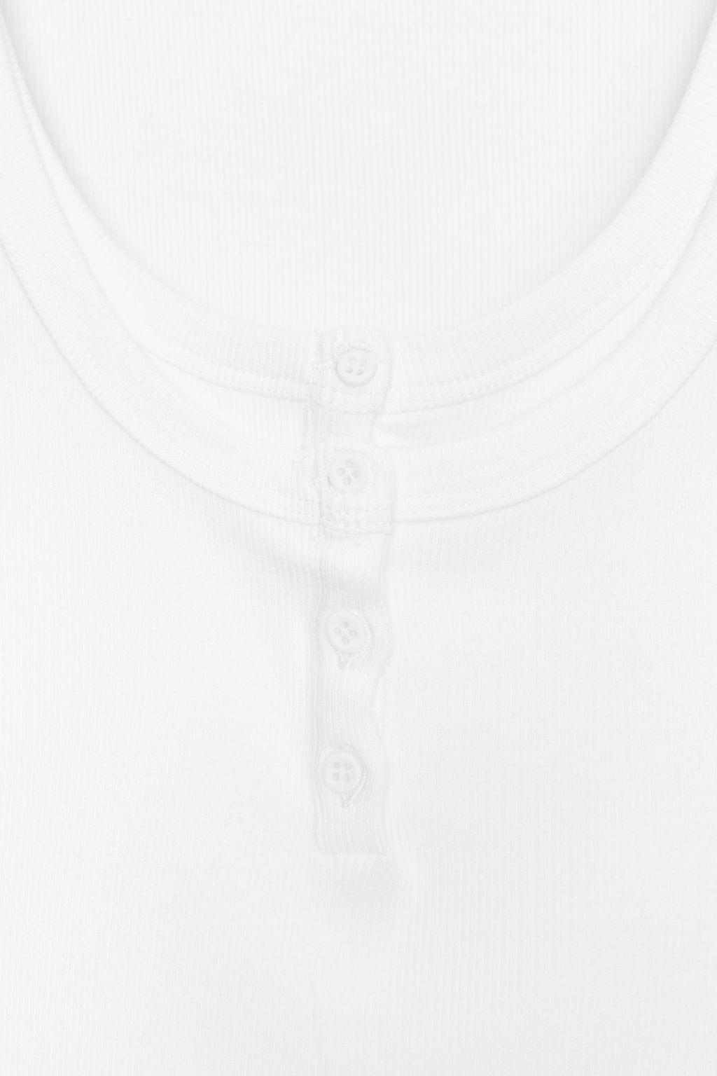 TOP RIB BOTONES / Blanco - Zara фото 7