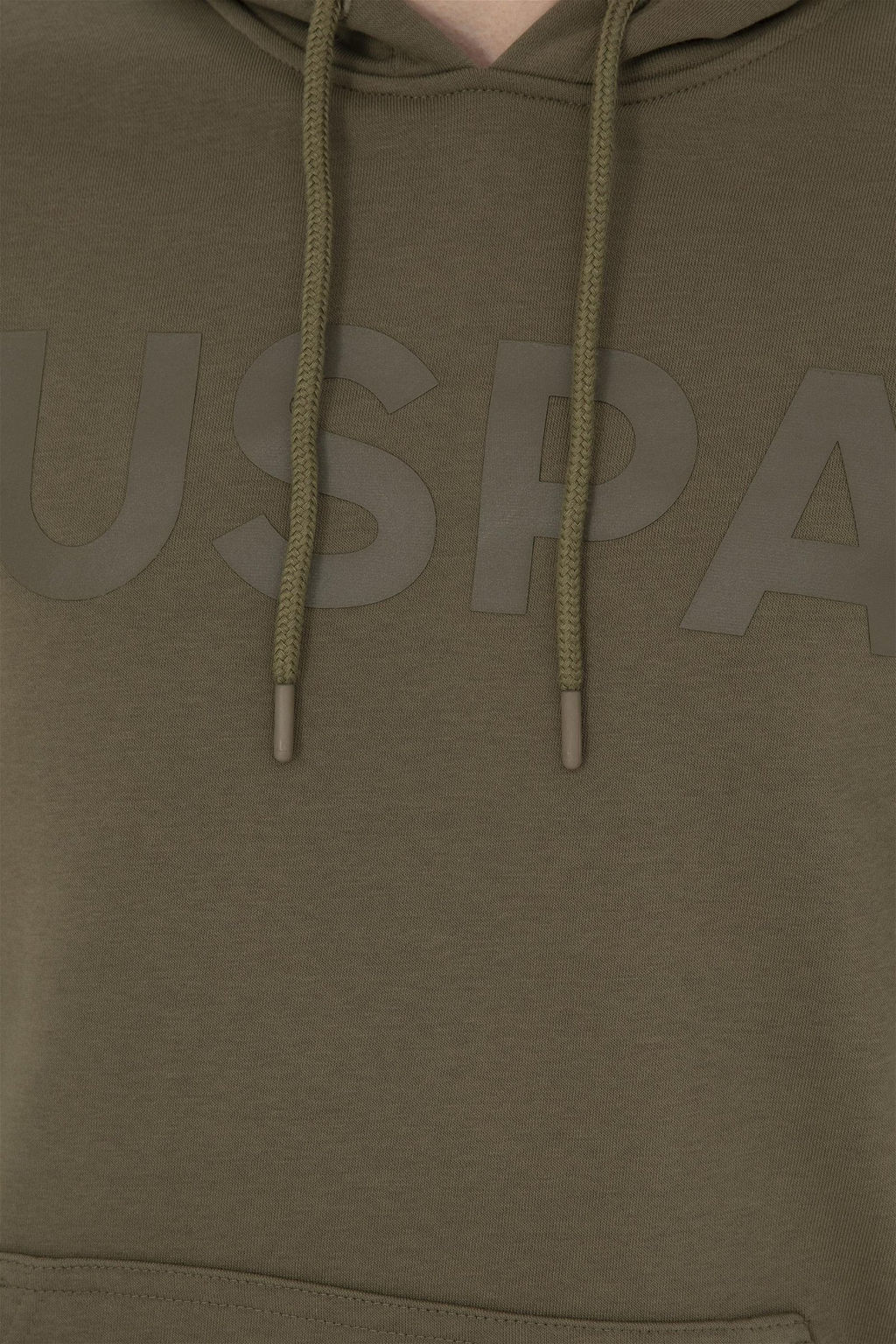 Мужской базовый свитшот цвета хаки Неожиданная скидка в корзине - U.s. polo assn фото 7