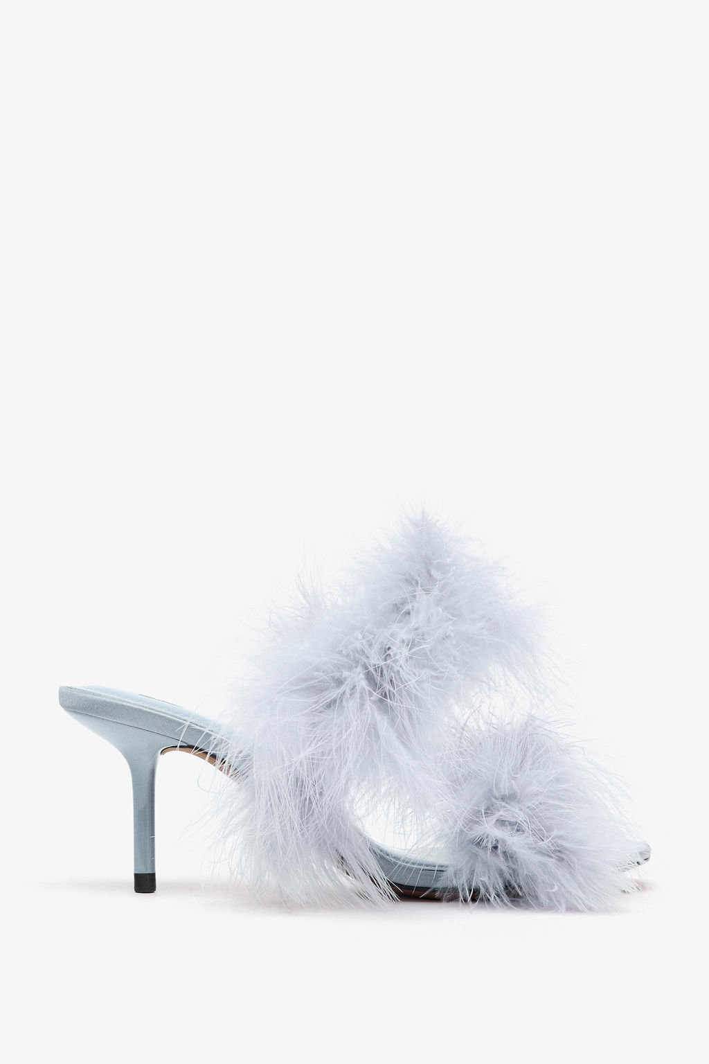 FEATHER HEELED SANDALS - Zara фото 7